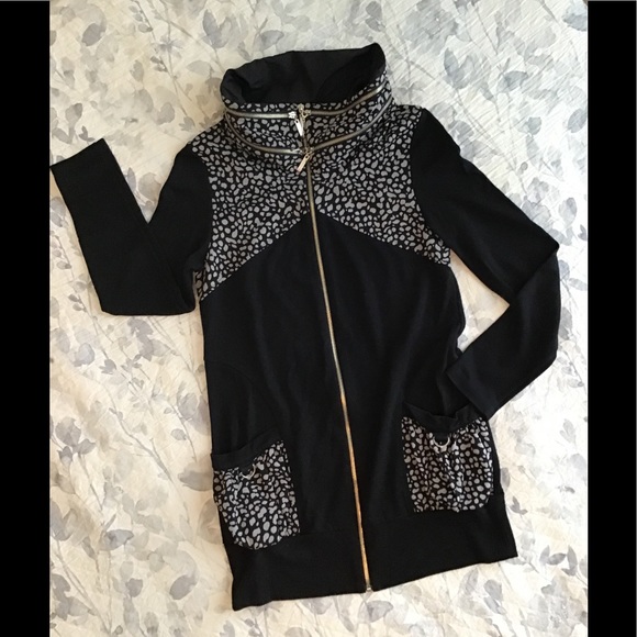La-El Couture Long Lounge/Workout Zippered Jacket S - Picture 1 of 11